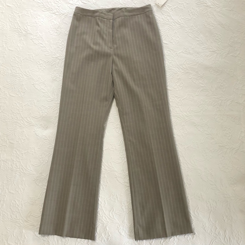TAHARI Pantsuit NWT Arthur Levine 2PC Striped Jacket & Pant fully Lined Size 8 - Picture 12 of 13